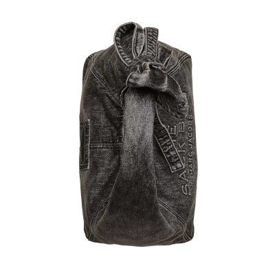 THE BOW DENIM SACK BAG